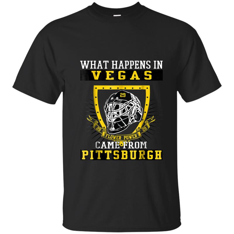 What Happens In Vegas Flower Power Came From Pittsburgh T-shirt-mt