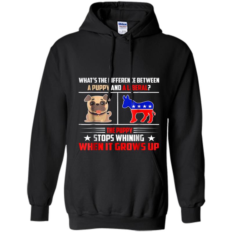 What Is The Difference Between A Puppy And A Liberal Hoodie-mt