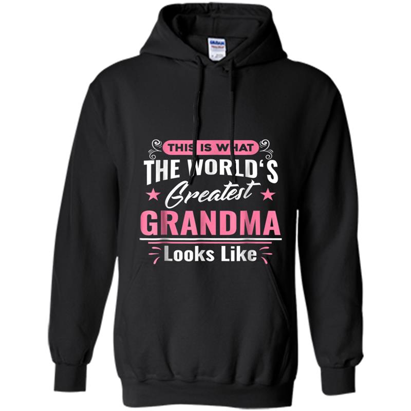 What World's Greatest Grandma Looks Like Mothers Day Hoodie-mt
