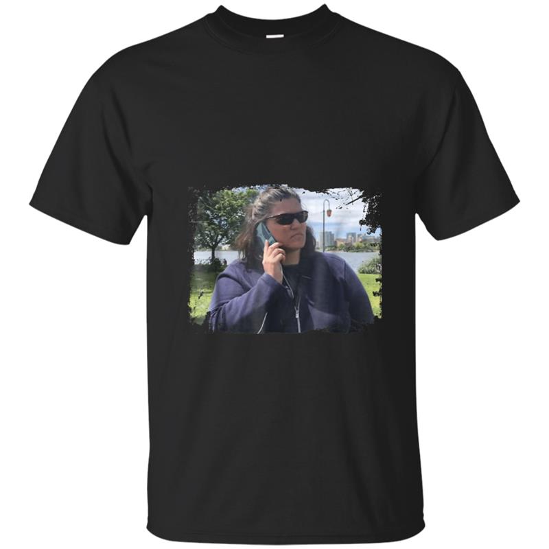 White Lady Calls Cops For Charcoal BBQ Black T-shirt-mt