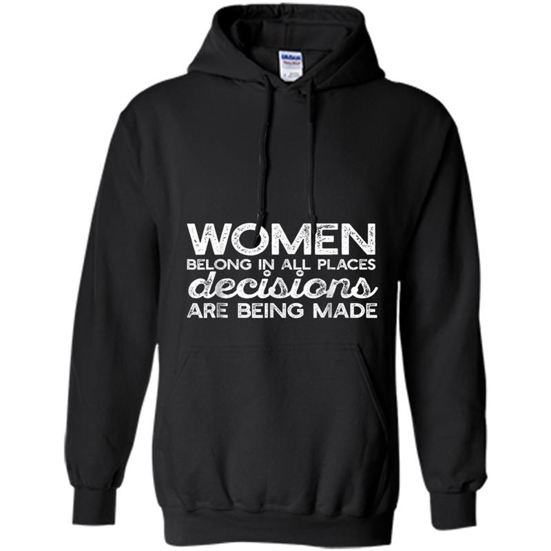 WOMEN BELONG RBG Ruth Bader Ginsburg Feminist Quote Hoodie-mt