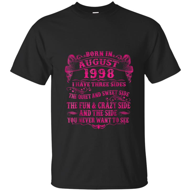 Women's Born In August 1998 Birthday Gift Funny T-shirt-mt