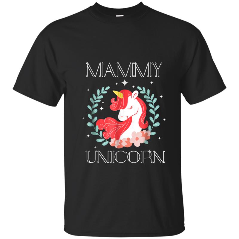 Womens Cute Mammy Unicorn  Mothers Day Gift for Mom T-shirt-mt