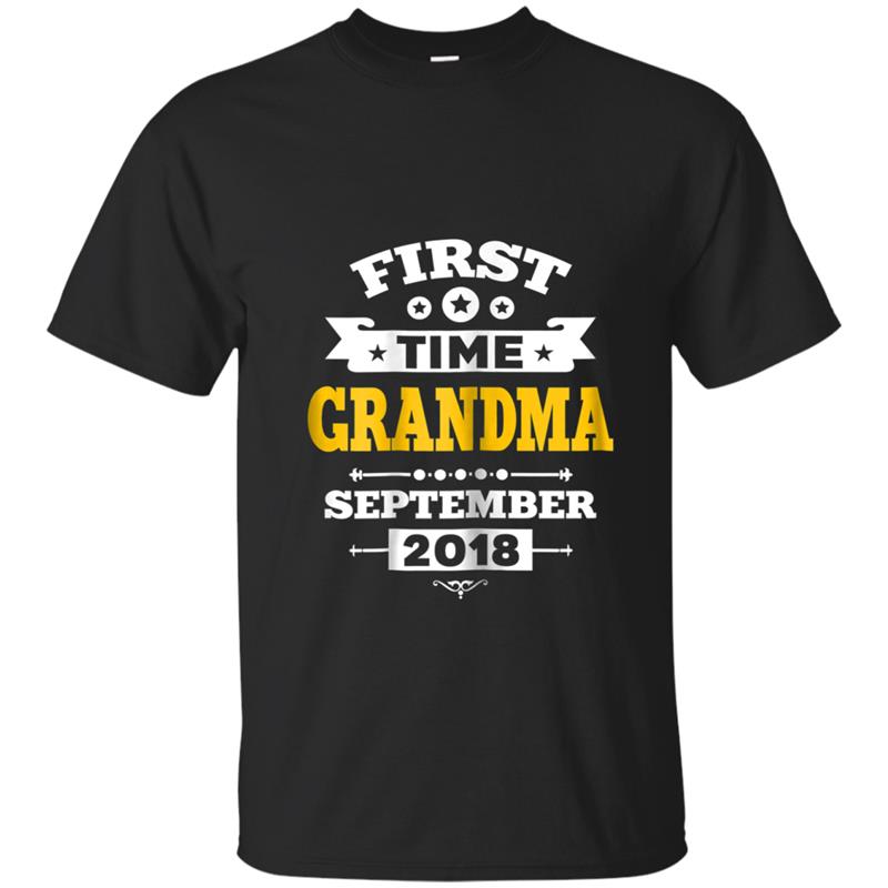 Womens Grandma Again September 2018  Coming Grandma Again Gift T-shirt-mt