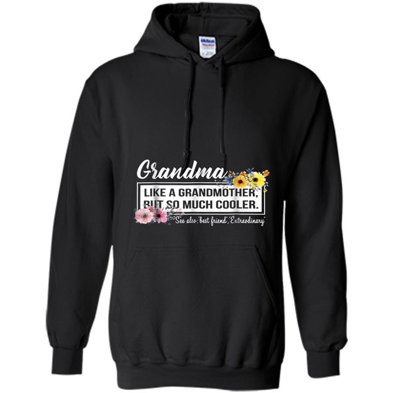 Womens Grandma Like A Grandmother But So Much Cooler Hoodie-mt