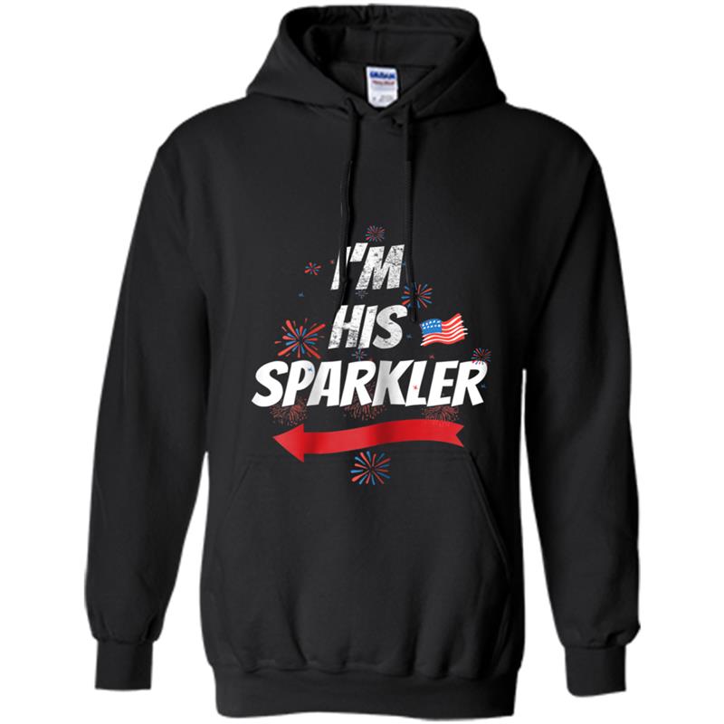 Womens His and hers matching 4th of July  Im his Sparkler Hoodie-mt