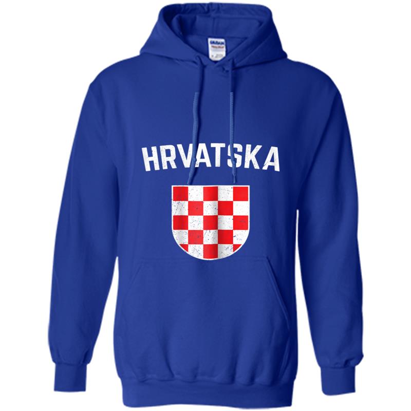 Womens Hrvatska  for Women - Retro Croatia Soccer Jersey Hoodie-mt