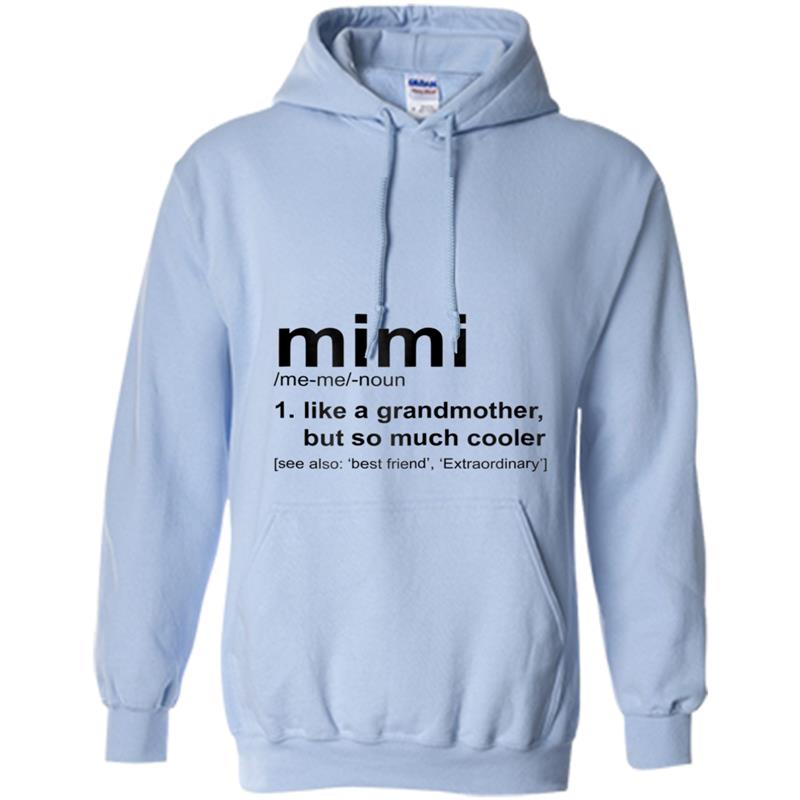 Womens Mimi Like a Grandmother Dictionary Term Premium Hoodie-mt