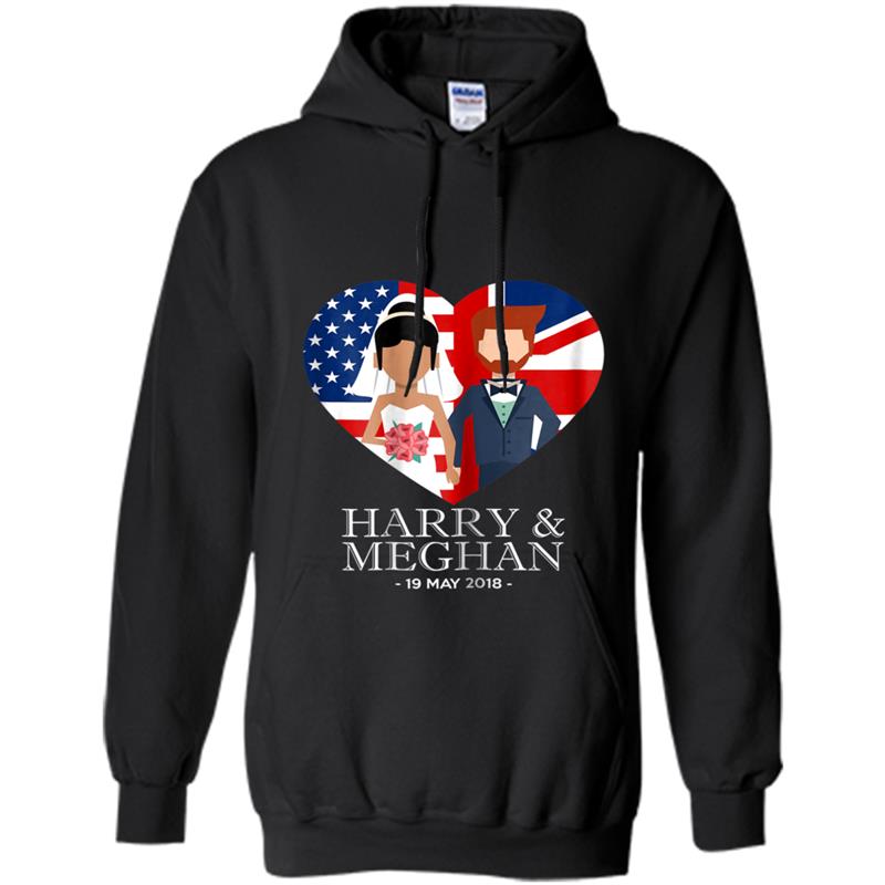 Womens Prince Harry and Meghan Markle Royal Wedding Women's Hoodie-mt