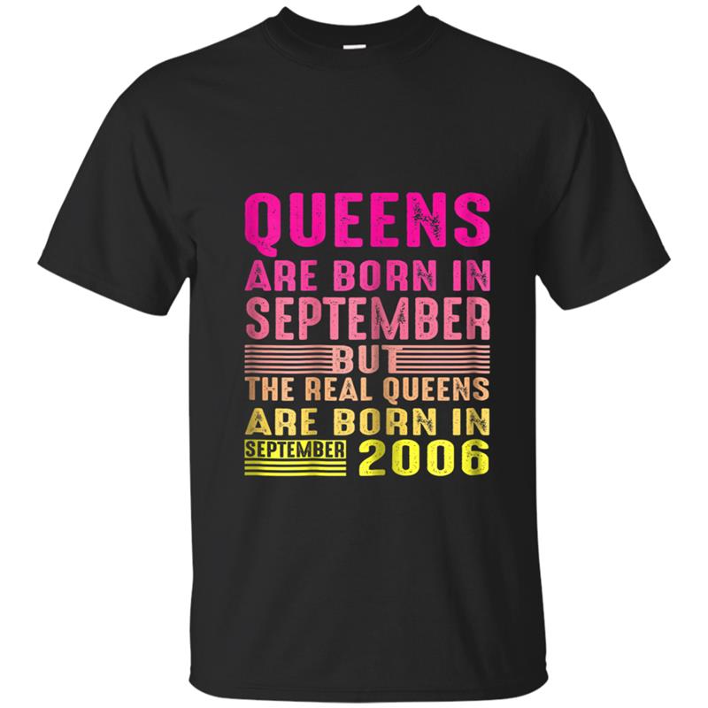 Womens September 2006 Retro Vintage 12th Birthday  Decorations T-shirt-mt