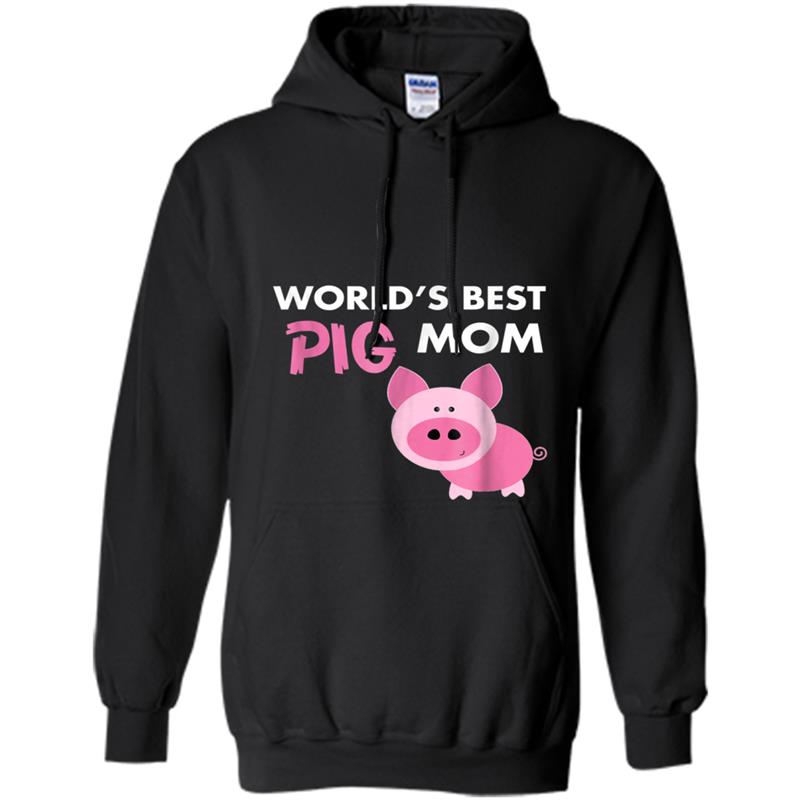 World s Best Pig Mom Hoodie-mt