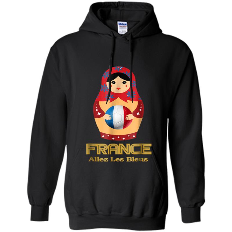 World Soccer 2018 Team France Flag Matryoshka Cup Hoodie-mt