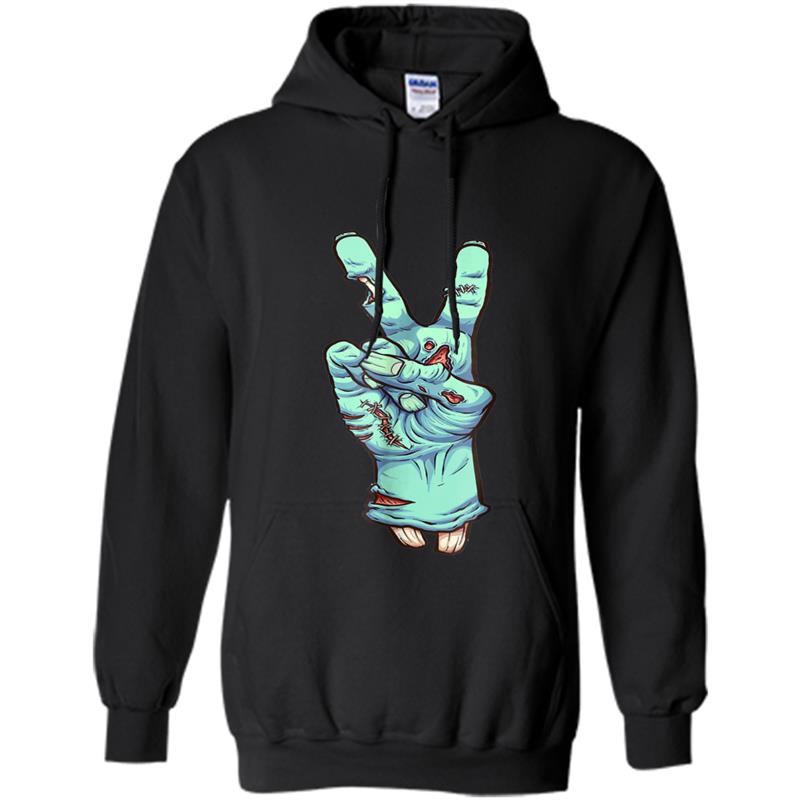 ZOMBIE HAND PEACE AND LOVE Hoodie-mt