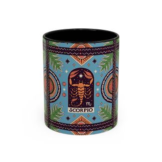 Scorpio Zodiac Ceramic Coffee Mug Bohemian Scorpion Astrology Cup 11oz & 15oz