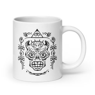 Skullz Art Mug – White