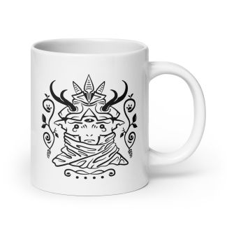 Wood Elf Art Mug – White