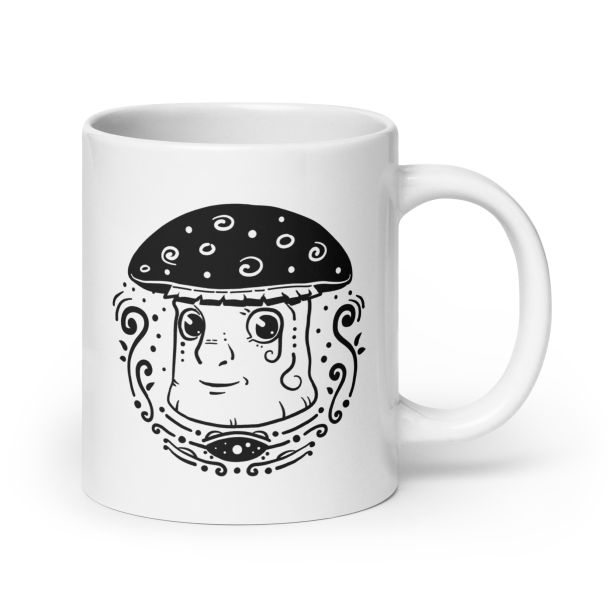 Psychedelic Mushrooms Art Mug – White